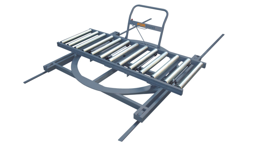 roller turntable transfer vehicle