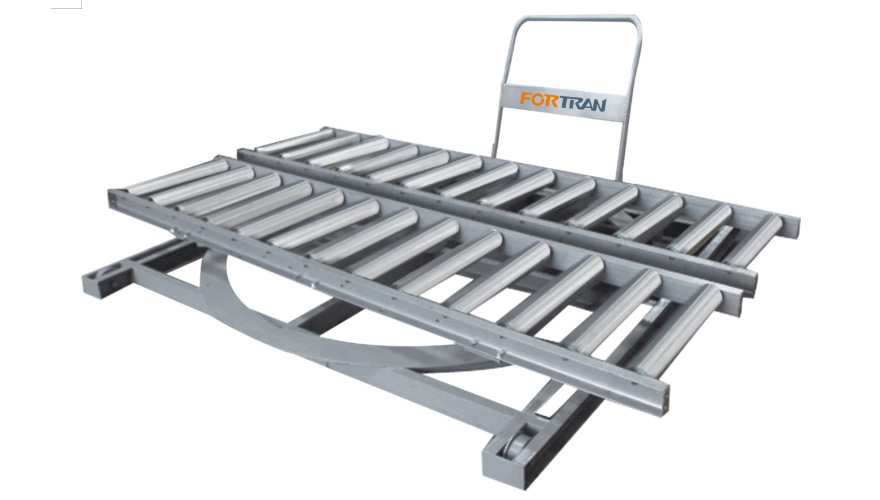 roller turntable transfer vehicle