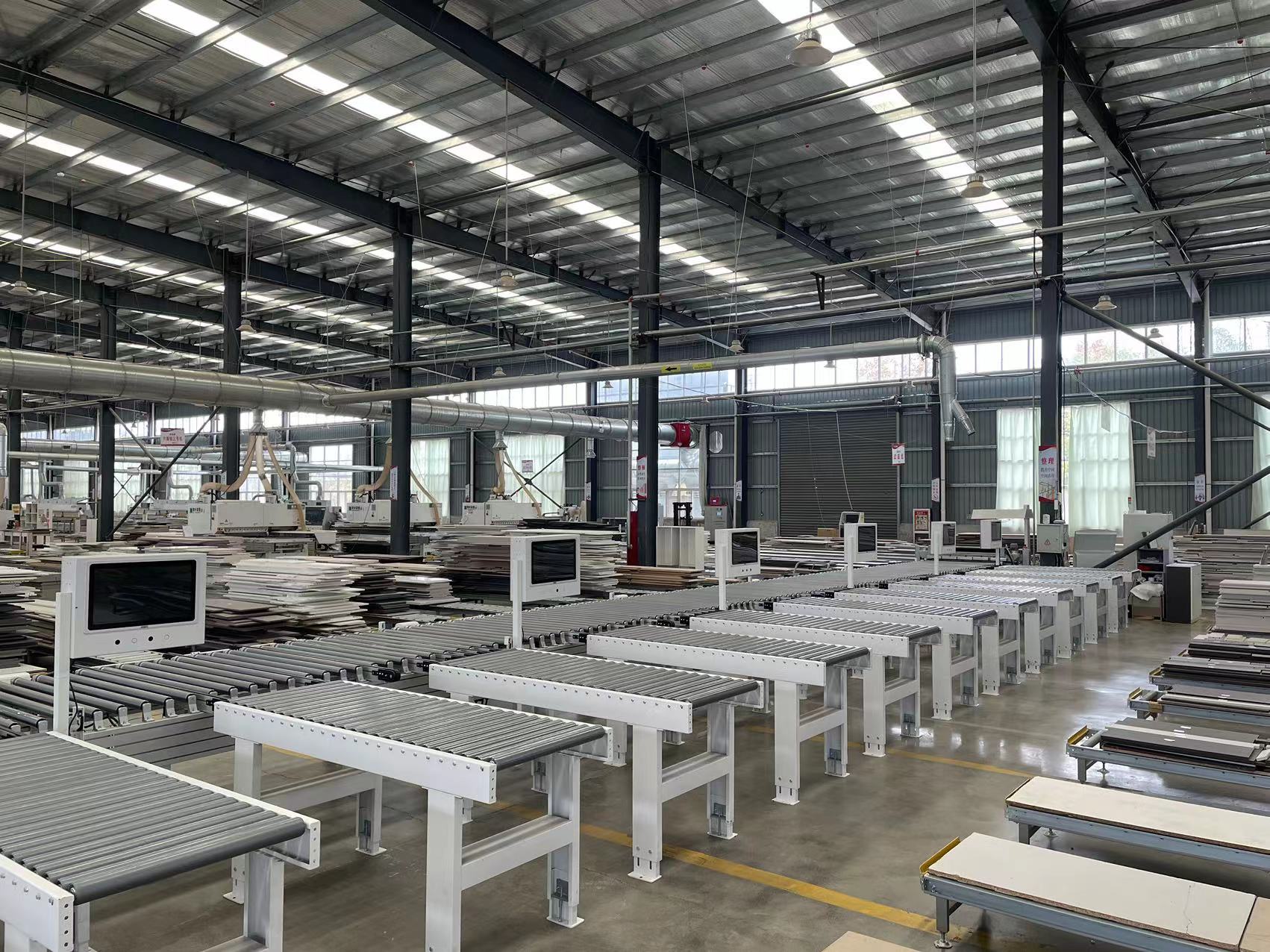 Linea di smistamento automatica piatta