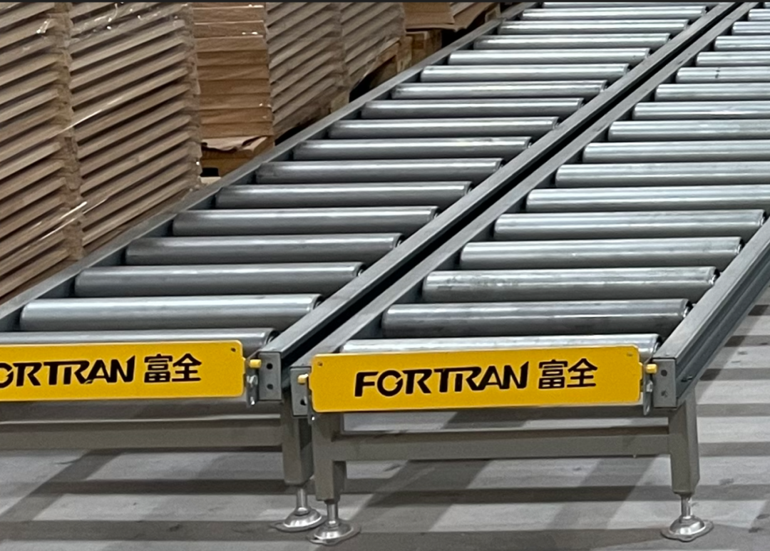 Unpowered drum conveyor line