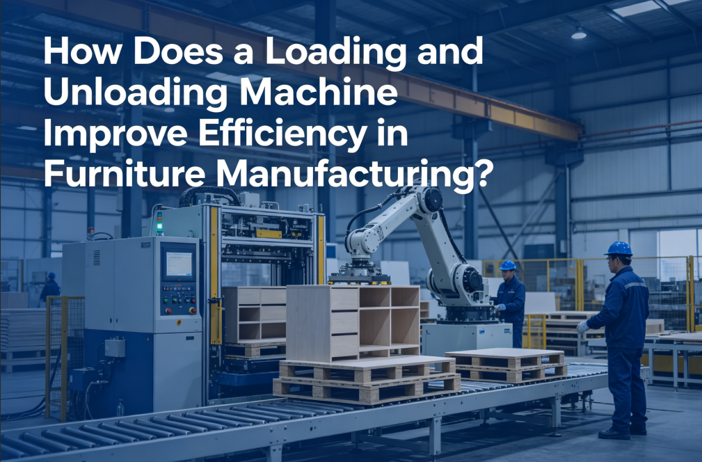 loading and unloading machine for furniture factory