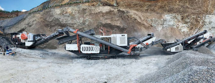 mobile construction waste recycling plant