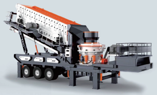 Вторичная дробилка на колесном шасси