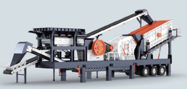 四台组合式轮式破碎机