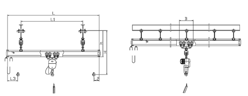 KBK flexible single-beam suspension crane