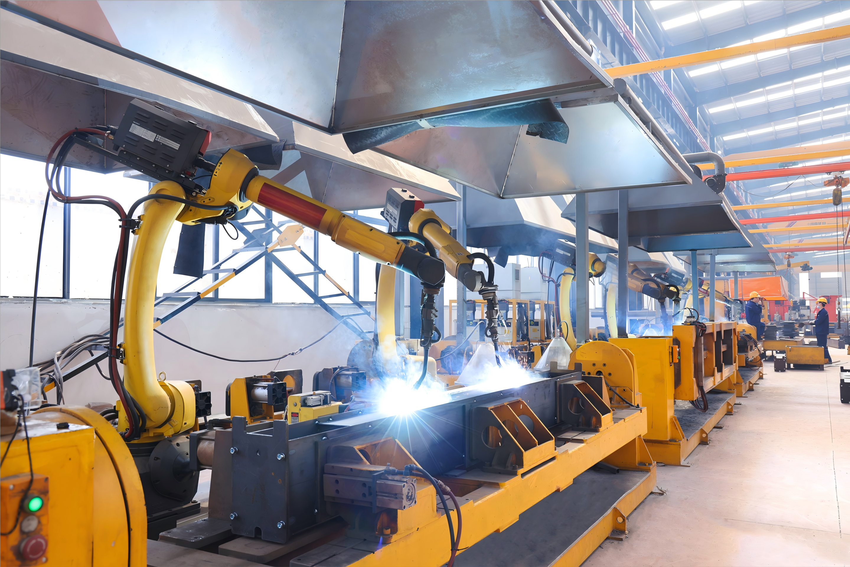 End beam inner seam welding robot End beam inner seam welding robot