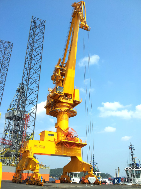 marine deck davit crane