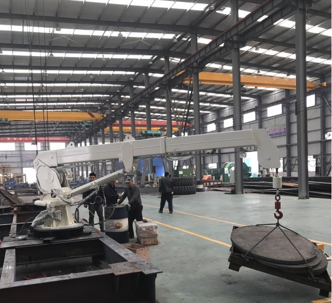 marine deck boat lift crane