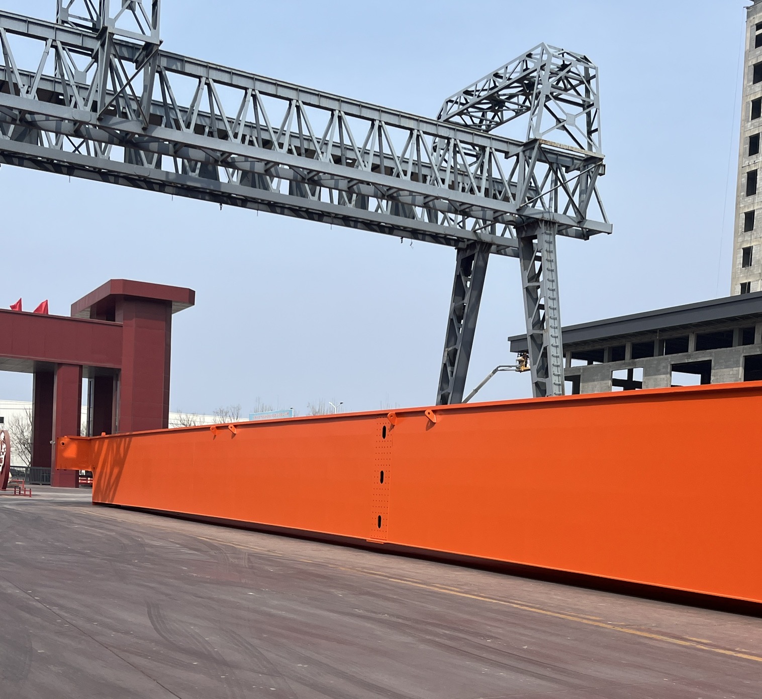 Jinghe Crane loaded and shipped to start transport