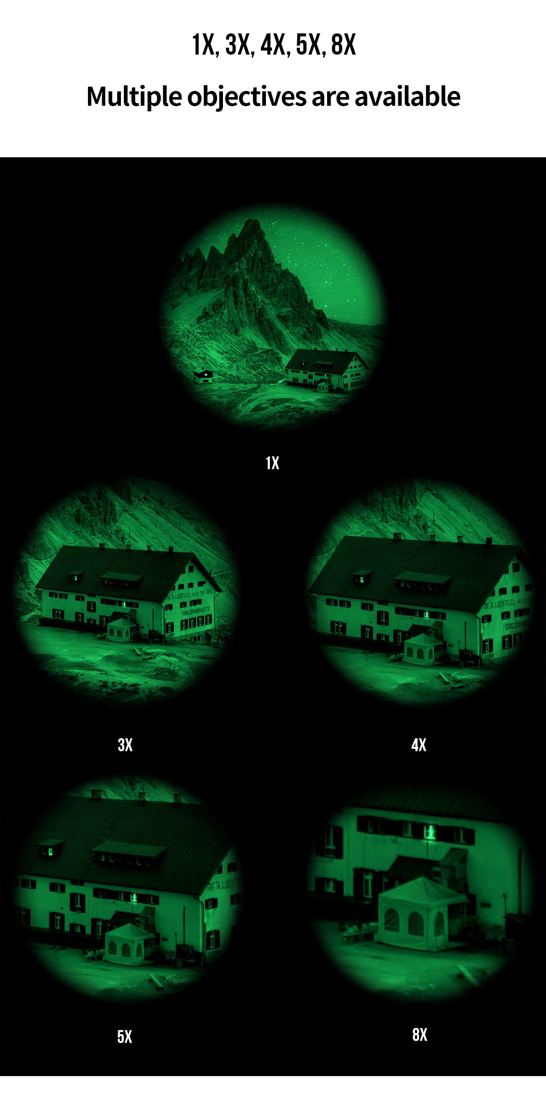 8X Night Vision Bi-ocular