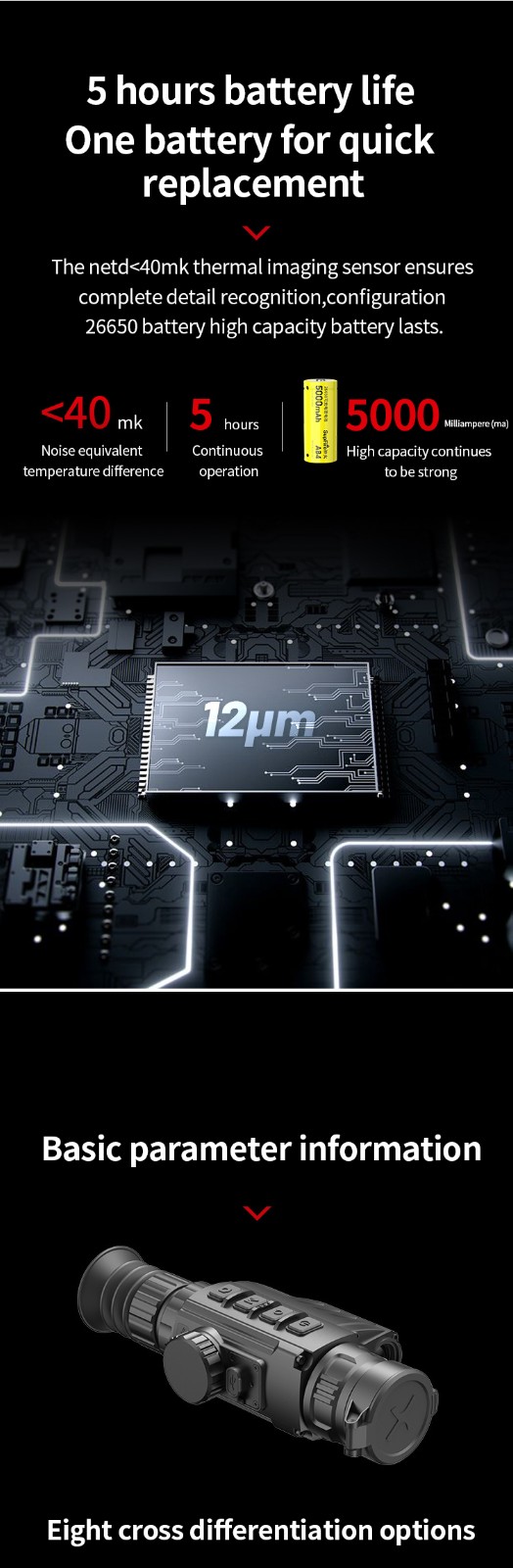 Medium wave cooling infrared thermal imaging movement