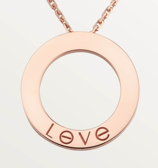 Rose gold necklace