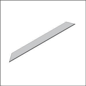 Staple fiber blade A178-15.8-09