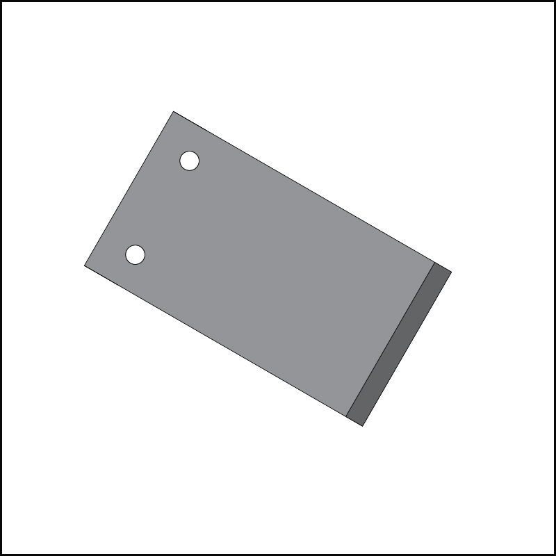 Beringer®-kompatible Pelletiermesser, 83 x 46 x 0,8 mm – M2, 100/Karton