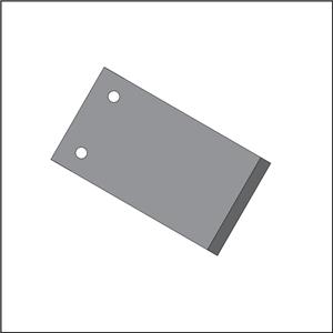 Beringer®-kompatible Pelletiermesser, 83 x 46 x 0,8 mm – M2, 100/Karton
