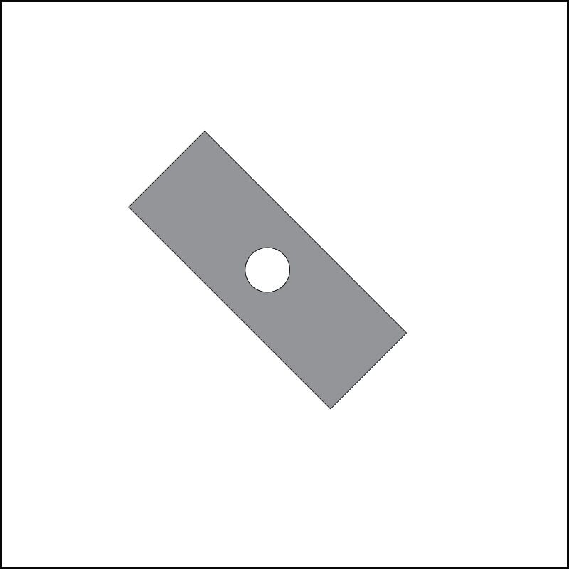 BKG®-kompatibles Pelletiermesser mit quadratischer Kante, 32 x 12 x 4 mm – ASP23, 100 Stück/Karton