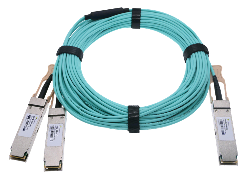 200G QSFP56 To 2×100G QSFP56 Breakout AOC Cable