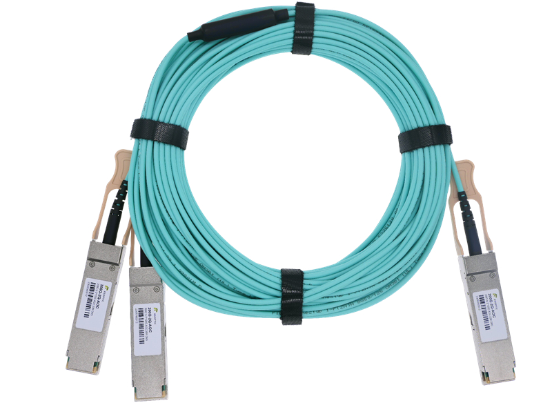 200G QSFP56 To 2×100G QSFP56 Breakout AOC Cable