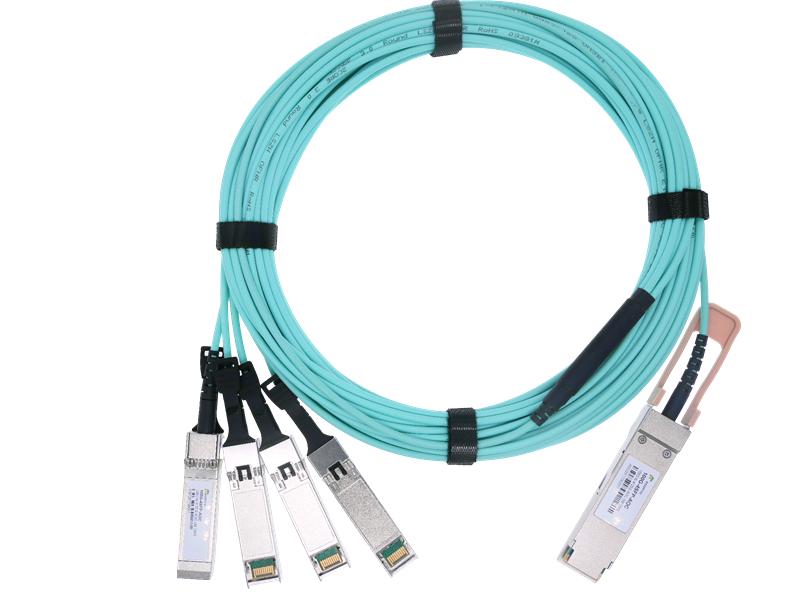 100G QSFP28 To 4x25G SFP28 Breakout Active Optical Cable