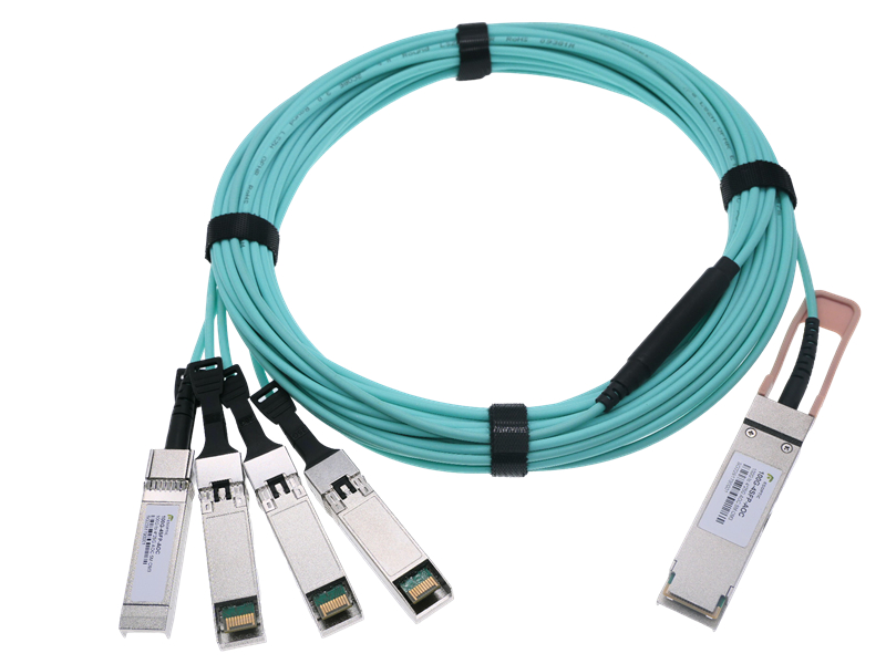 100G QSFP28 To 4x25G SFP28 Breakout Active Optical Cable