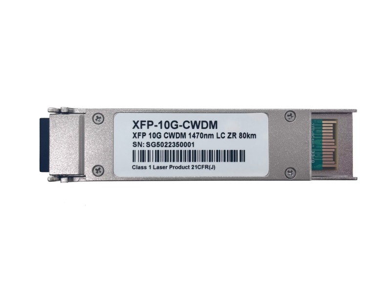 10G XFP 1470~1610nm CWDM 80KM Transceiver Single Mode