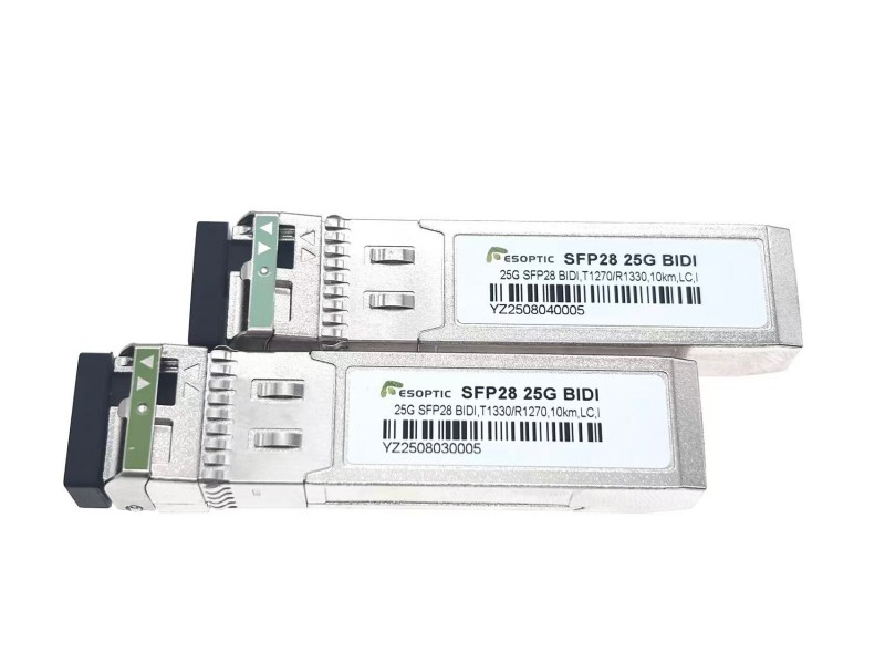 25 Gbps Sfp Bidi 10 km-es egymódusú optikai adó-vevő