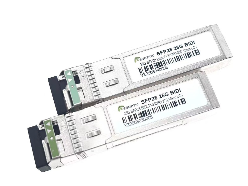 25 Gbps Sfp Bidi 10 km-es egymódusú optikai adó-vevő
