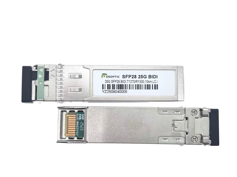 25 Gbps Sfp Bidi 10 km-es egymódusú optikai adó-vevő