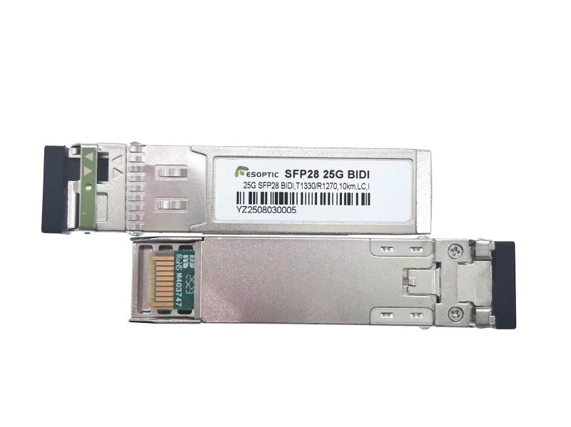 25 Gbps Sfp Bidi 10 km-es egymódusú optikai adó-vevő