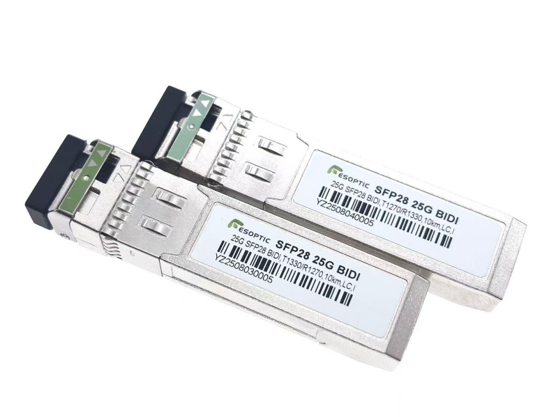 25 Gbps Sfp Bidi 10 km-es egymódusú optikai adó-vevő