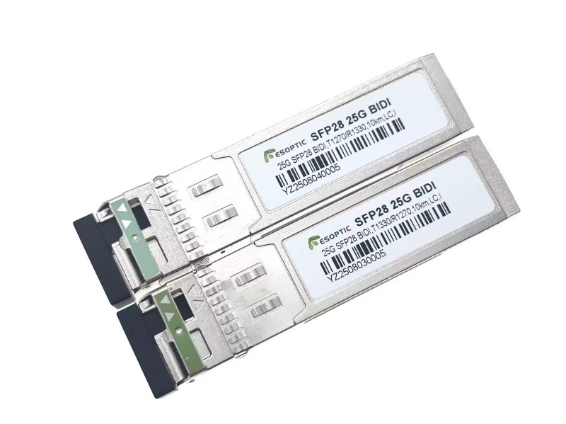 25 Gbps Sfp Bidi 10 km-es egymódusú optikai adó-vevő