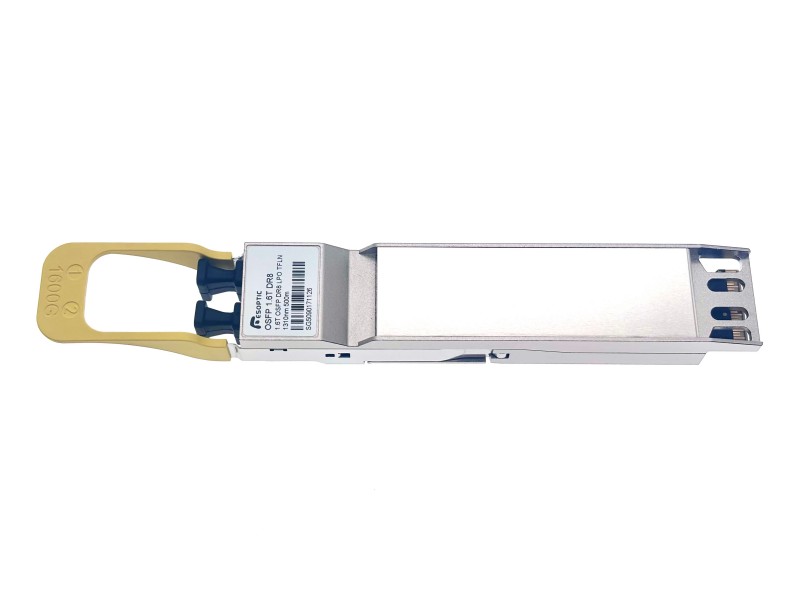 Modulo ricetrasmettitore ottico SMF doppio MPO-12 compatibile generico 1.6T 2 x DR4/DR8 OSFP224 PAM4 1310nm 500m.
