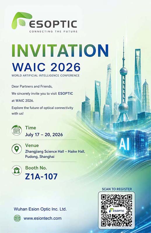 Az ESOPTIC nagysebességű optikai csatlakozási megoldásokat mutat be a WAIC 2026-on