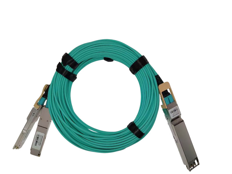 800G OSFP SR8 dan 2x gacha 400G QSFP112 faol optik kabel
