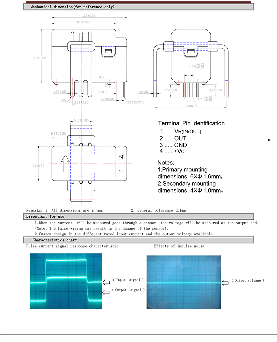Closed Loop Mode Hall Effect Current Sensor