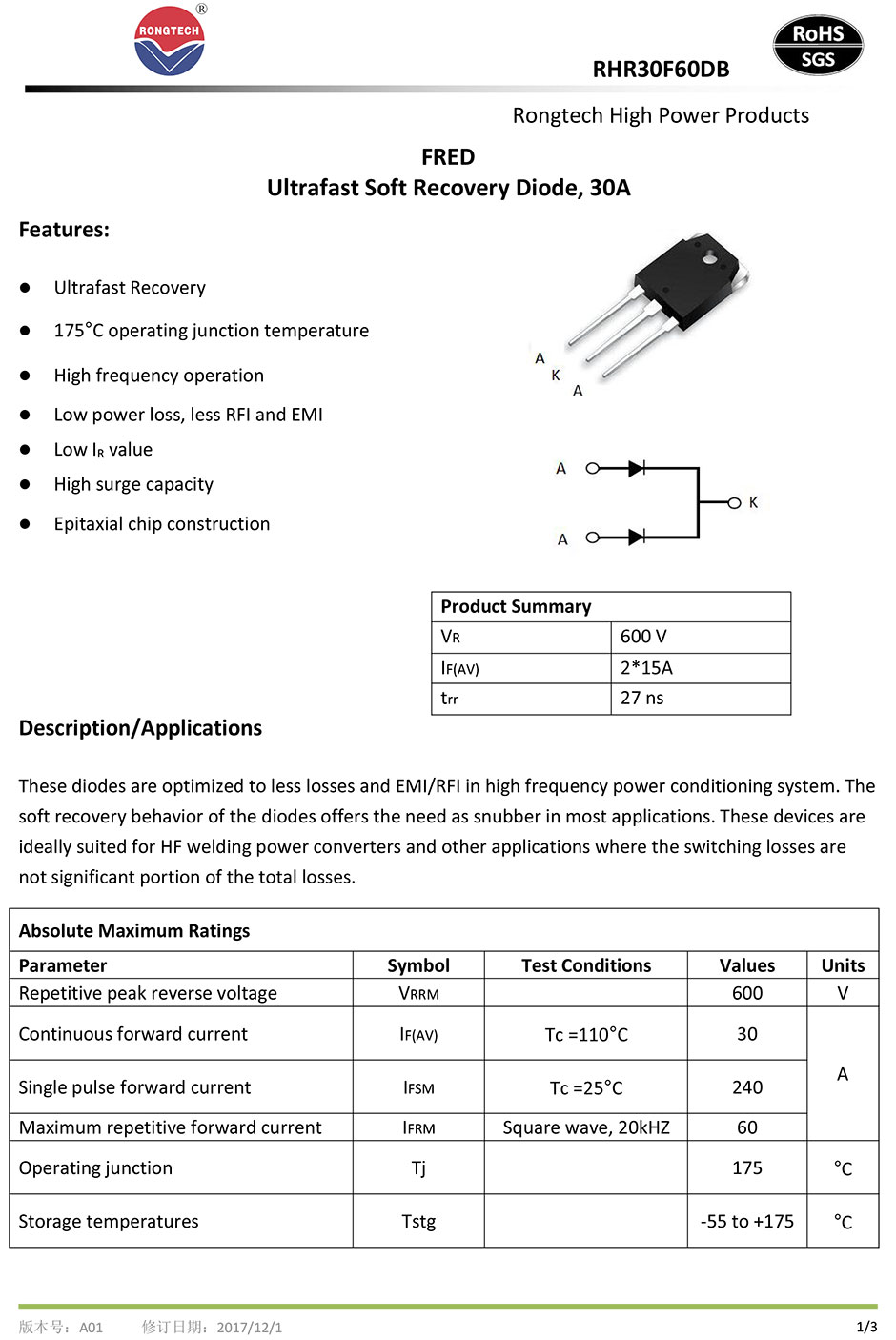 RHR30F60DB