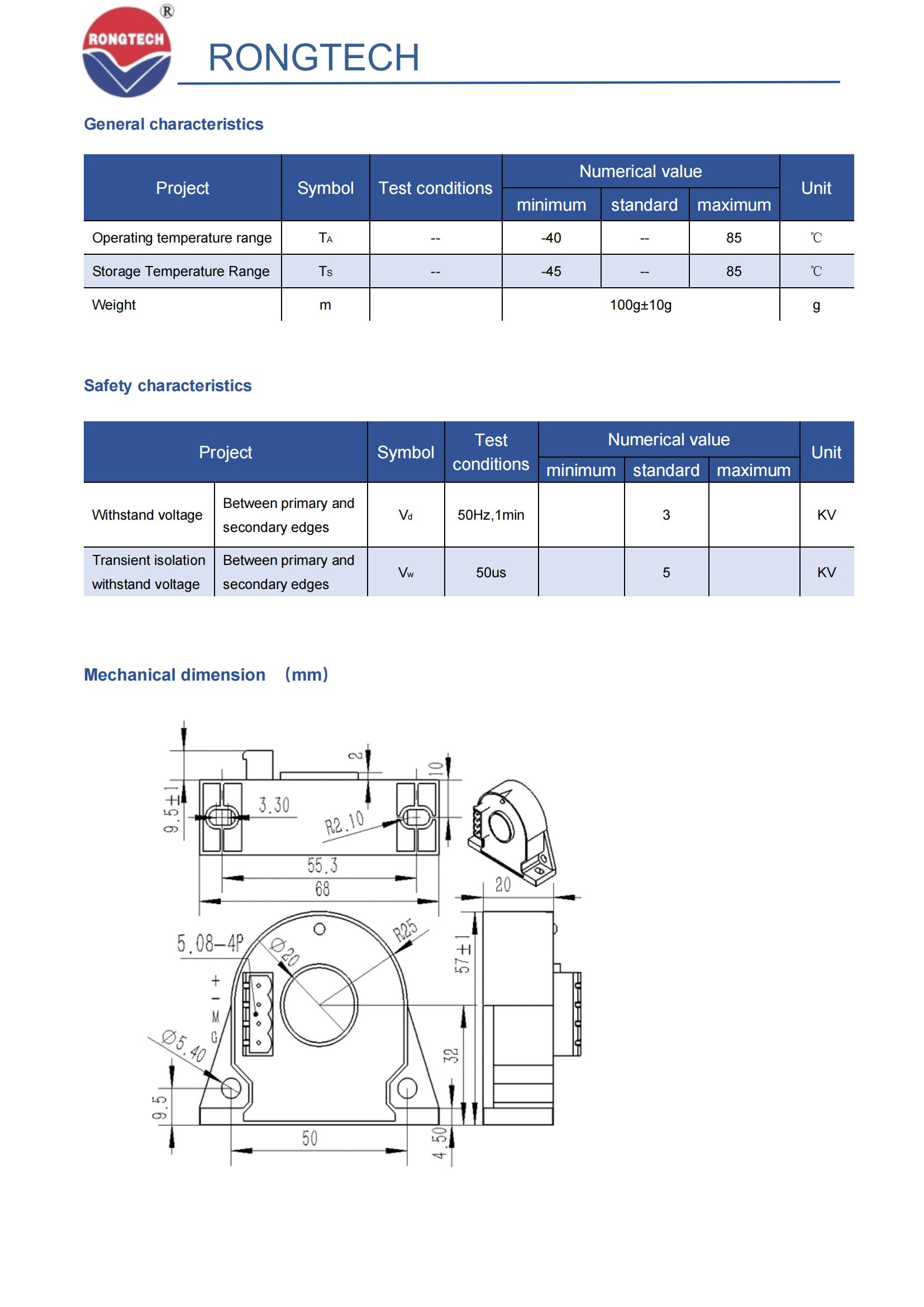 Flux Gate Current Sensor RTM200LTAH