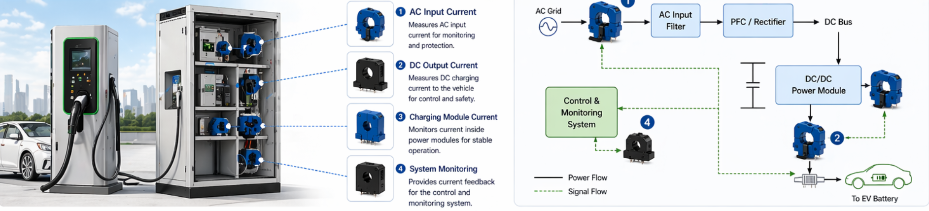 Current Sensor For EV Charging Station