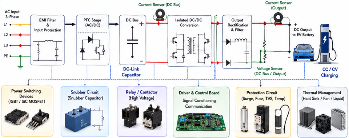 EV Charging Module Components EV Charging Module Components