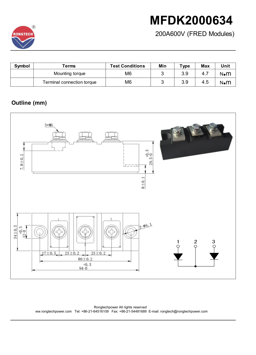Fast Recovery Diode Module