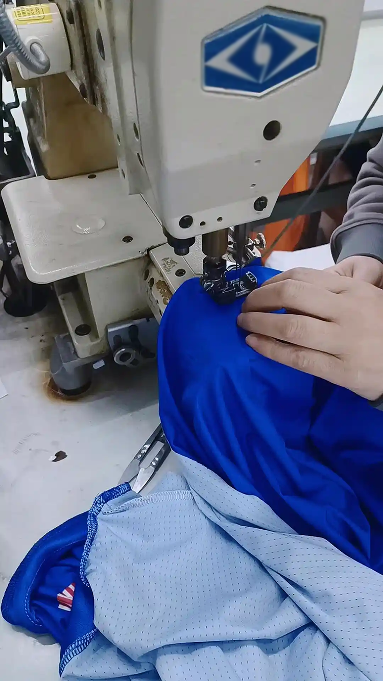 production of football jerseys