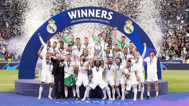 Real Madrid 2021-22 Mestarien liigan titteli Real Madrid 2021-22 Mestarien liigan titteli