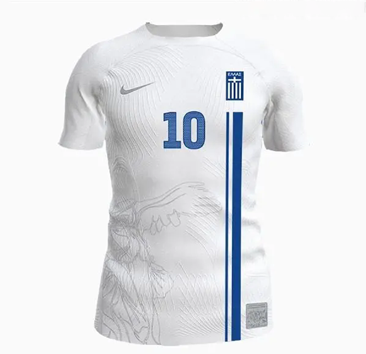 Χαρακτηριστικά φανέλας ποδοσφαίρου Εθνικής Ελλάδος Χαρακτηριστικά φανέλας ποδοσφαίρου Εθνικής Ελλάδος