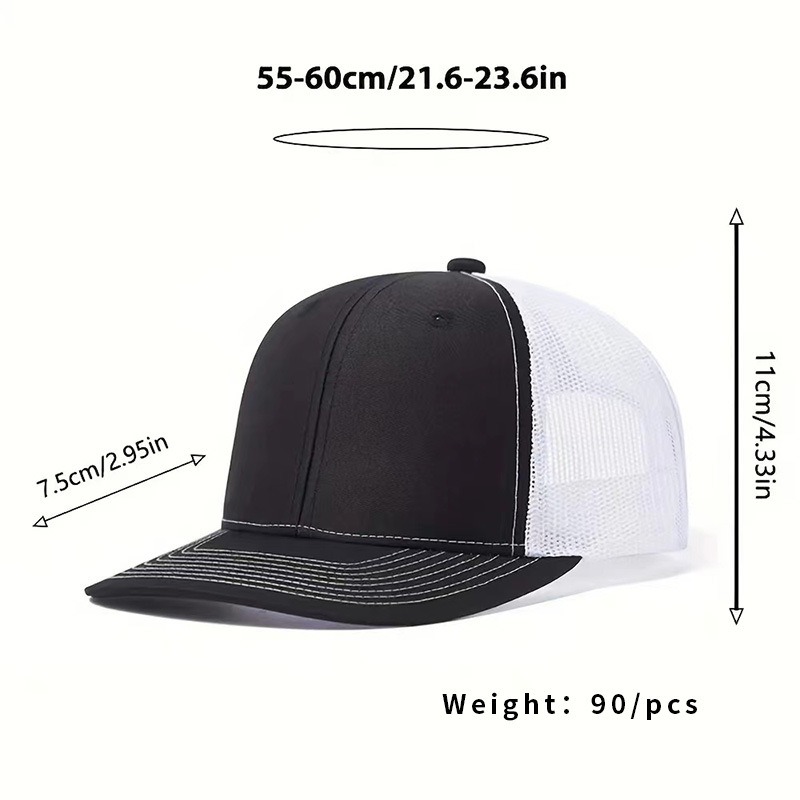 Erkekler İçin Mesh Vintage Siyah Snapbacks Trucker Şapkalar