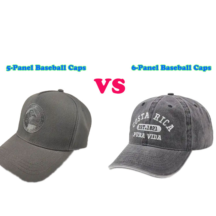Καπέλα μπέιζμπολ 5 πάνελ VS καπέλα μπέιζμπολ με 6 πάνελ Καπέλα μπέιζμπολ 5 πάνελ VS καπέλα μπέιζμπολ με 6 πάνελ
