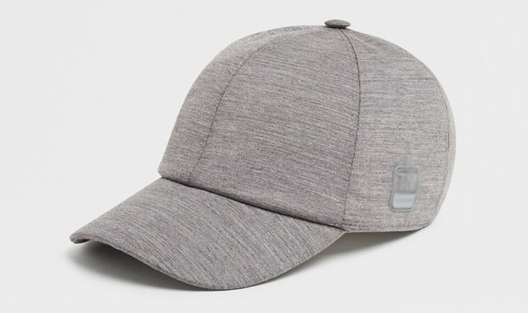 black baseball cap