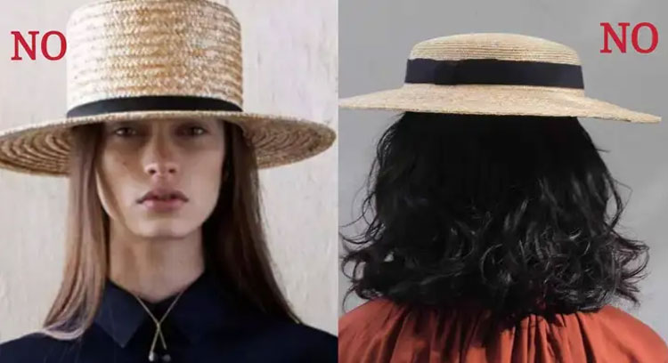 flat-top straw hat