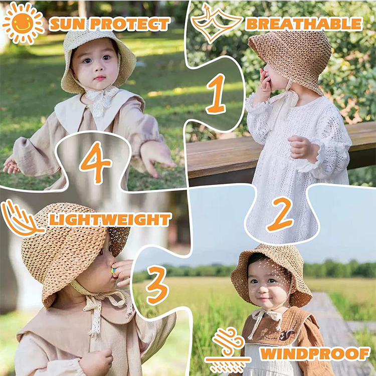 childrens straw hats