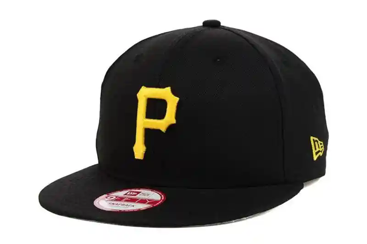 baseball caps of the Pittsburgh Pirates