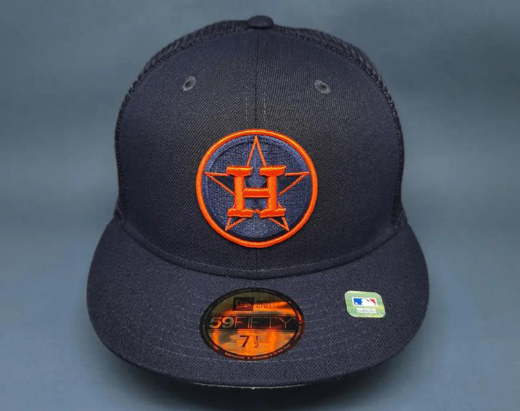 baseball caps of the Houston Astros